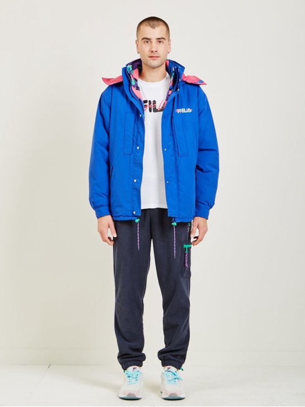 Fila Magic Line Mens Bianco Performance Winter Ski Snow Jacket